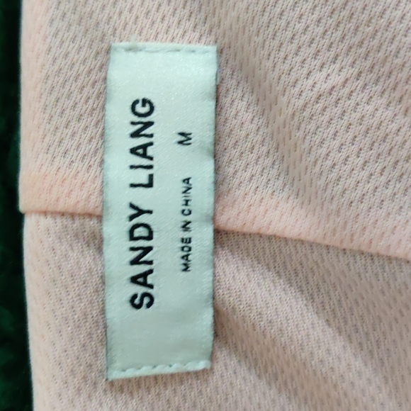 Sandy Liang Jansport Green Fleece Jacket Medium - Picture 5 of 8